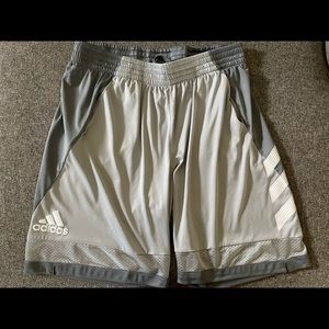 Adidas-Men’s XL silver shorts.  Like new!